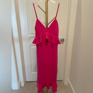 SHEIN | Hot Pink Midi Dress | Size M
